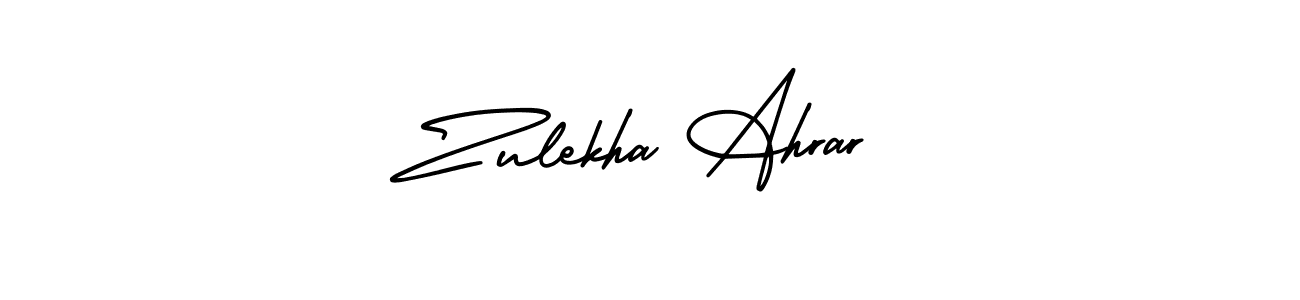 See photos of Zulekha Ahrar official signature by Spectra . Check more albums & portfolios. Read reviews & check more about AmerikaSignatureDemo-Regular font. Zulekha Ahrar signature style 3 images and pictures png