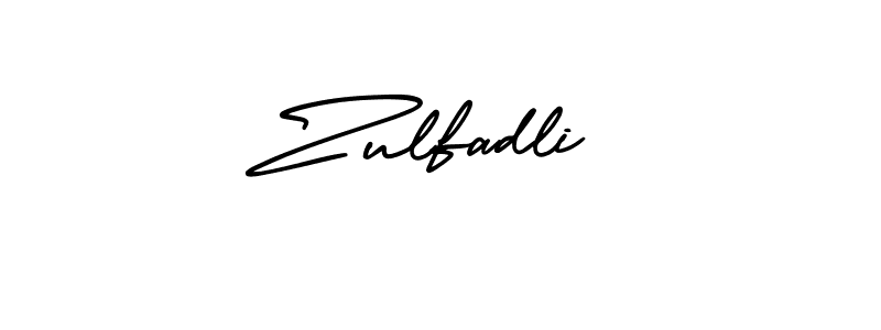 This is the best signature style for the Zulfadli name. Also you like these signature font (AmerikaSignatureDemo-Regular). Mix name signature. Zulfadli signature style 3 images and pictures png