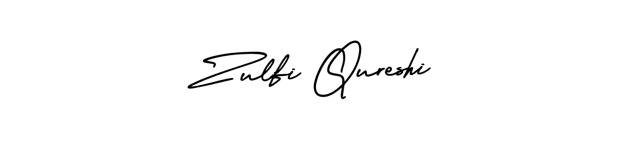 Create a beautiful signature design for name Zulfi Qureshi. With this signature (AmerikaSignatureDemo-Regular) fonts, you can make a handwritten signature for free. Zulfi Qureshi signature style 3 images and pictures png