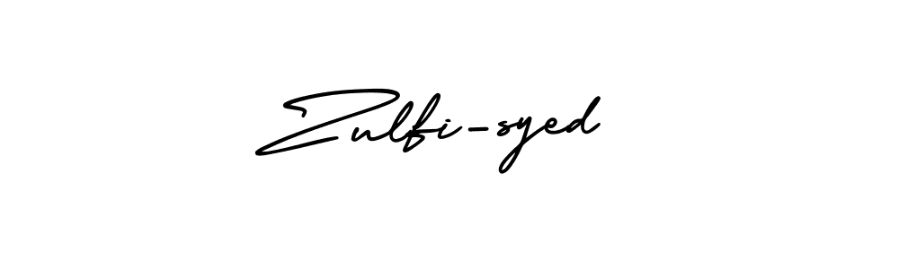 Create a beautiful signature design for name Zulfi-syed. With this signature (AmerikaSignatureDemo-Regular) fonts, you can make a handwritten signature for free. Zulfi-syed signature style 3 images and pictures png