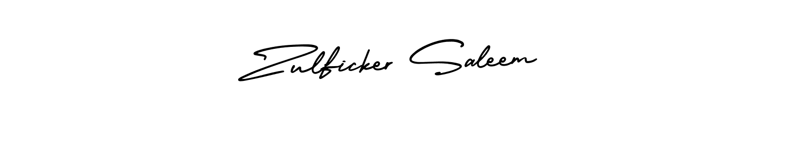 Create a beautiful signature design for name Zulficker Saleem. With this signature (AmerikaSignatureDemo-Regular) fonts, you can make a handwritten signature for free. Zulficker Saleem signature style 3 images and pictures png