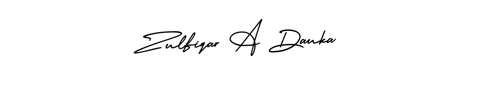 Also You can easily find your signature by using the search form. We will create Zulfiqar A Dauka name handwritten signature images for you free of cost using AmerikaSignatureDemo-Regular sign style. Zulfiqar A Dauka signature style 3 images and pictures png