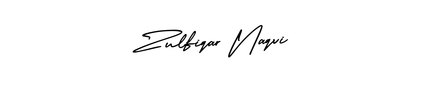 The best way (AmerikaSignatureDemo-Regular) to make a short signature is to pick only two or three words in your name. The name Zulfiqar Naqvi include a total of six letters. For converting this name. Zulfiqar Naqvi signature style 3 images and pictures png