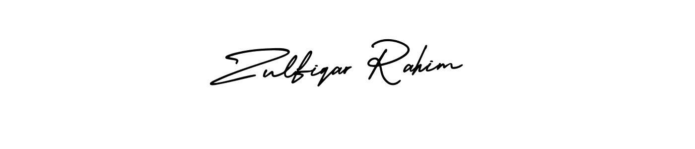 How to make Zulfiqar Rahim signature? AmerikaSignatureDemo-Regular is a professional autograph style. Create handwritten signature for Zulfiqar Rahim name. Zulfiqar Rahim signature style 3 images and pictures png