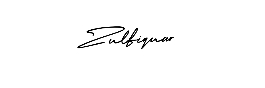 Make a beautiful signature design for name Zulfiquar. With this signature (AmerikaSignatureDemo-Regular) style, you can create a handwritten signature for free. Zulfiquar signature style 3 images and pictures png