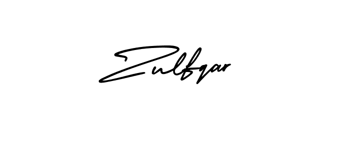 Zulfqar stylish signature style. Best Handwritten Sign (AmerikaSignatureDemo-Regular) for my name. Handwritten Signature Collection Ideas for my name Zulfqar. Zulfqar signature style 3 images and pictures png