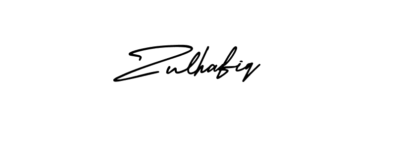 How to make Zulhafiq signature? AmerikaSignatureDemo-Regular is a professional autograph style. Create handwritten signature for Zulhafiq name. Zulhafiq signature style 3 images and pictures png