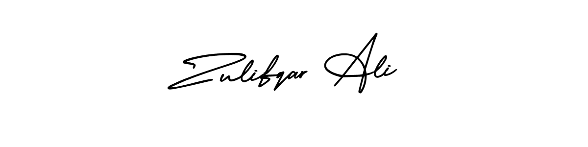 Zulifqar Ali stylish signature style. Best Handwritten Sign (AmerikaSignatureDemo-Regular) for my name. Handwritten Signature Collection Ideas for my name Zulifqar Ali. Zulifqar Ali signature style 3 images and pictures png