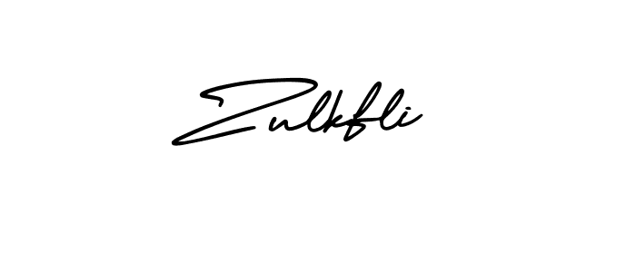 Use a signature maker to create a handwritten signature online. With this signature software, you can design (AmerikaSignatureDemo-Regular) your own signature for name Zulkfli. Zulkfli signature style 3 images and pictures png