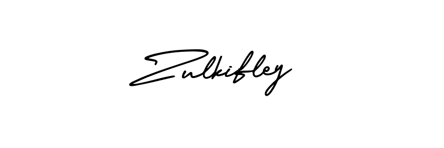 Make a beautiful signature design for name Zulkifley. With this signature (AmerikaSignatureDemo-Regular) style, you can create a handwritten signature for free. Zulkifley signature style 3 images and pictures png