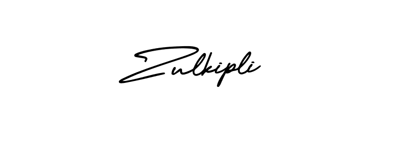 Create a beautiful signature design for name Zulkipli. With this signature (AmerikaSignatureDemo-Regular) fonts, you can make a handwritten signature for free. Zulkipli signature style 3 images and pictures png