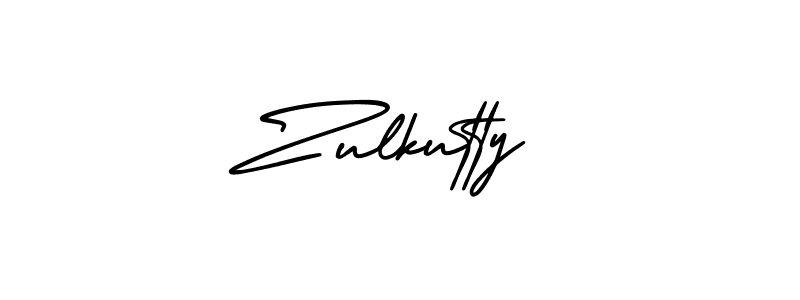 Design your own signature with our free online signature maker. With this signature software, you can create a handwritten (AmerikaSignatureDemo-Regular) signature for name Zulkutty. Zulkutty signature style 3 images and pictures png