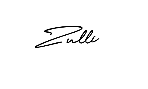 Create a beautiful signature design for name Zulli. With this signature (AmerikaSignatureDemo-Regular) fonts, you can make a handwritten signature for free. Zulli signature style 3 images and pictures png