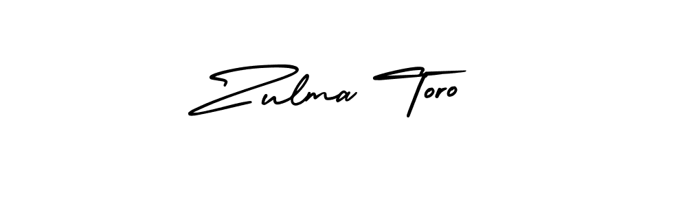Create a beautiful signature design for name Zulma Toro. With this signature (AmerikaSignatureDemo-Regular) fonts, you can make a handwritten signature for free. Zulma Toro signature style 3 images and pictures png