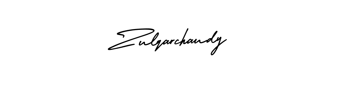 Zulqarchaudy stylish signature style. Best Handwritten Sign (AmerikaSignatureDemo-Regular) for my name. Handwritten Signature Collection Ideas for my name Zulqarchaudy. Zulqarchaudy signature style 3 images and pictures png