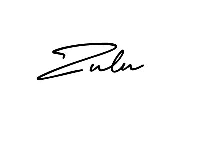 Make a beautiful signature design for name Zulu. With this signature (AmerikaSignatureDemo-Regular) style, you can create a handwritten signature for free. Zulu signature style 3 images and pictures png