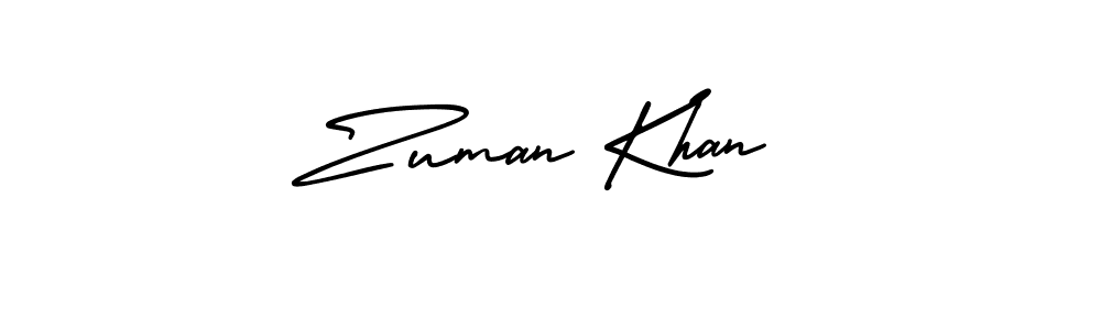 Also You can easily find your signature by using the search form. We will create Zuman Khan name handwritten signature images for you free of cost using AmerikaSignatureDemo-Regular sign style. Zuman Khan signature style 3 images and pictures png