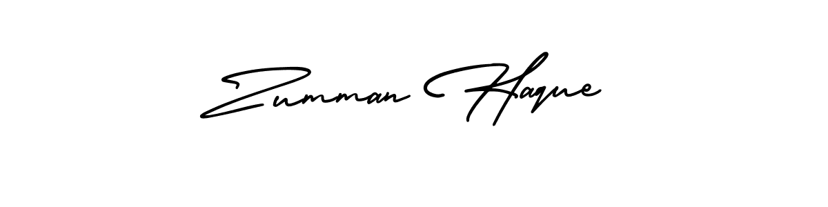 It looks lik you need a new signature style for name Zumman Haque. Design unique handwritten (AmerikaSignatureDemo-Regular) signature with our free signature maker in just a few clicks. Zumman Haque signature style 3 images and pictures png