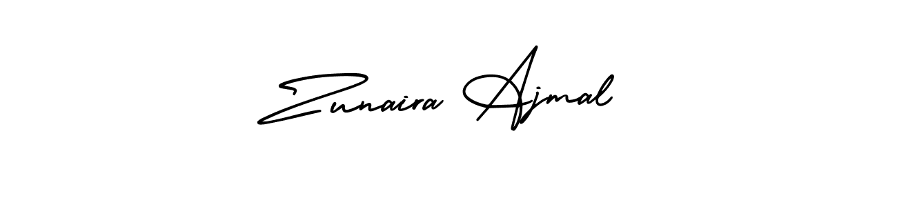 Make a beautiful signature design for name Zunaira Ajmal. Use this online signature maker to create a handwritten signature for free. Zunaira Ajmal signature style 3 images and pictures png