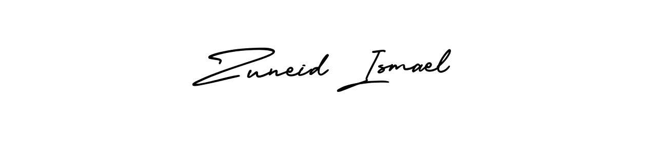 Check out images of Autograph of Zuneid Ismael name. Actor Zuneid Ismael Signature Style. AmerikaSignatureDemo-Regular is a professional sign style online. Zuneid Ismael signature style 3 images and pictures png