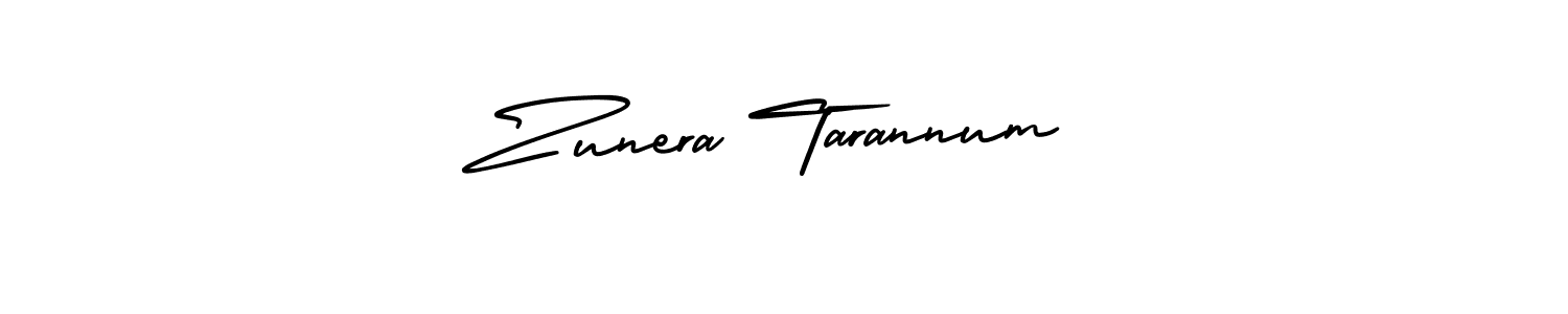 Also we have Zunera Tarannum name is the best signature style. Create professional handwritten signature collection using AmerikaSignatureDemo-Regular autograph style. Zunera Tarannum signature style 3 images and pictures png