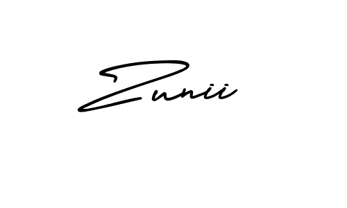 It looks lik you need a new signature style for name Zunii. Design unique handwritten (AmerikaSignatureDemo-Regular) signature with our free signature maker in just a few clicks. Zunii signature style 3 images and pictures png