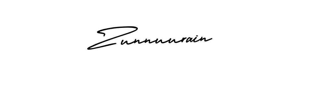 You should practise on your own different ways (AmerikaSignatureDemo-Regular) to write your name (Zunnuurain) in signature. don't let someone else do it for you. Zunnuurain signature style 3 images and pictures png