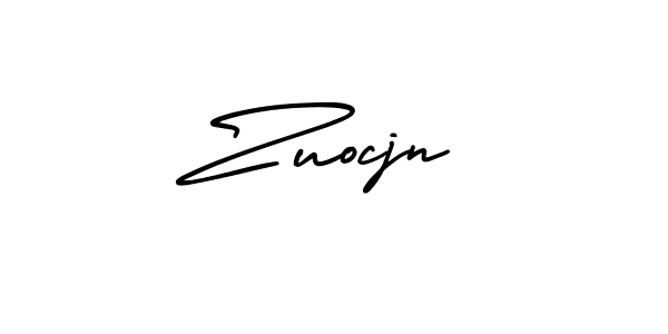 How to make Zuocjn name signature. Use AmerikaSignatureDemo-Regular style for creating short signs online. This is the latest handwritten sign. Zuocjn signature style 3 images and pictures png