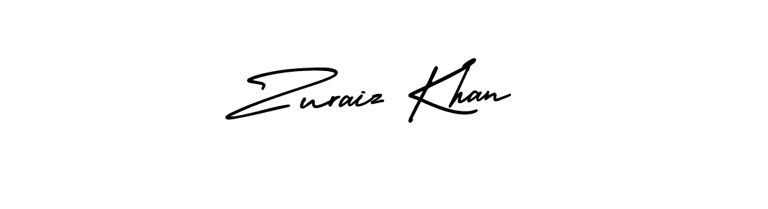 This is the best signature style for the Zuraiz Khan name. Also you like these signature font (AmerikaSignatureDemo-Regular). Mix name signature. Zuraiz Khan signature style 3 images and pictures png