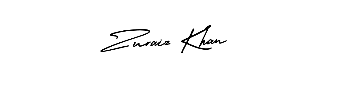 This is the best signature style for the Zuraiz Khan name. Also you like these signature font (AmerikaSignatureDemo-Regular). Mix name signature. Zuraiz Khan signature style 3 images and pictures png