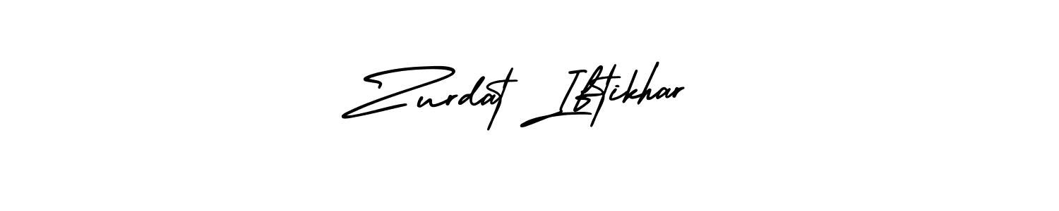 Zurdat Iftikhar stylish signature style. Best Handwritten Sign (AmerikaSignatureDemo-Regular) for my name. Handwritten Signature Collection Ideas for my name Zurdat Iftikhar. Zurdat Iftikhar signature style 3 images and pictures png