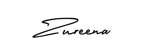 A classic penmanship look for Zureena. The AmerikaSignatureDemo-Regular font brings timeless elegance and confidence to every signed document. Zureena signature style 3 images and pictures png