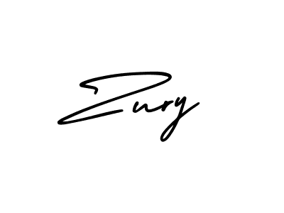 How to make Zury signature? AmerikaSignatureDemo-Regular is a professional autograph style. Create handwritten signature for Zury name. Zury signature style 3 images and pictures png
