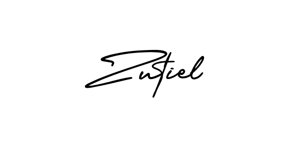 Create a beautiful signature design for name Zutiel. With this signature (AmerikaSignatureDemo-Regular) fonts, you can make a handwritten signature for free. Zutiel signature style 3 images and pictures png