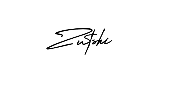 You should practise on your own different ways (AmerikaSignatureDemo-Regular) to write your name (Zutshi) in signature. don't let someone else do it for you. Zutshi signature style 3 images and pictures png