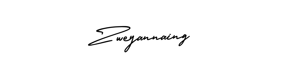 Make a beautiful signature design for name Zweyannaing. Use this online signature maker to create a handwritten signature for free. Zweyannaing signature style 3 images and pictures png