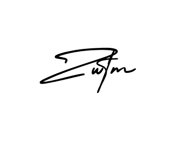 Also You can easily find your signature by using the search form. We will create Zwtm name handwritten signature images for you free of cost using AmerikaSignatureDemo-Regular sign style. Zwtm signature style 3 images and pictures png