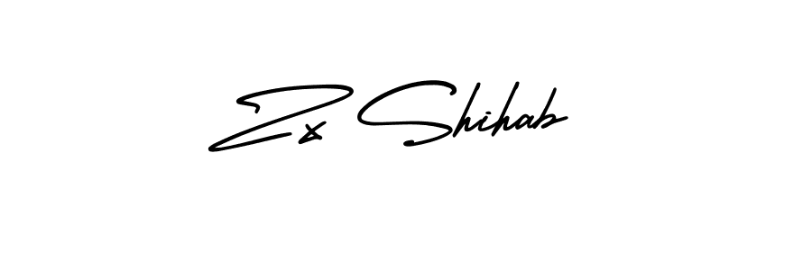 How to Draw Zx Shihab signature style? AmerikaSignatureDemo-Regular is a latest design signature styles for name Zx Shihab. Zx Shihab signature style 3 images and pictures png