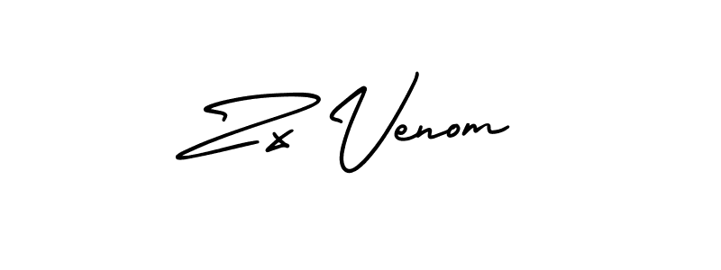 Create a beautiful signature design for name Zx Venom. With this signature (AmerikaSignatureDemo-Regular) fonts, you can make a handwritten signature for free. Zx Venom signature style 3 images and pictures png