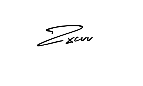 The best way (AmerikaSignatureDemo-Regular) to make a short signature is to pick only two or three words in your name. The name Zxcvv include a total of six letters. For converting this name. Zxcvv signature style 3 images and pictures png