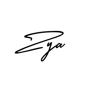 Similarly AmerikaSignatureDemo-Regular is the best handwritten signature design. Signature creator online .You can use it as an online autograph creator for name Zya. Zya signature style 3 images and pictures png