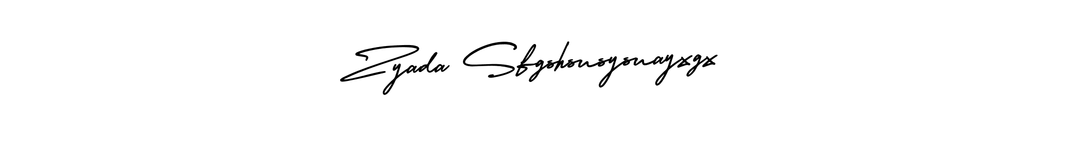 How to make Zyada Sfgshsusysuayxgx signature? AmerikaSignatureDemo-Regular is a professional autograph style. Create handwritten signature for Zyada Sfgshsusysuayxgx name. Zyada Sfgshsusysuayxgx signature style 3 images and pictures png