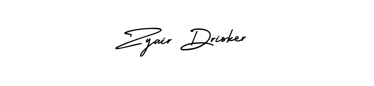 AmerikaSignatureDemo-Regular is a professional signature style that is perfect for those who want to add a touch of class to their signature. It is also a great choice for those who want to make their signature more unique. Get Zyair Drisker name to fancy signature for free. Zyair Drisker signature style 3 images and pictures png
