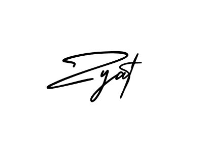 Create a beautiful signature design for name Zyat. With this signature (AmerikaSignatureDemo-Regular) fonts, you can make a handwritten signature for free. Zyat signature style 3 images and pictures png