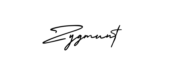 How to make Zygmunt signature? AmerikaSignatureDemo-Regular is a professional autograph style. Create handwritten signature for Zygmunt name. Zygmunt signature style 3 images and pictures png