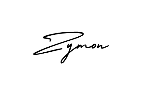Zymon stylish signature style. Best Handwritten Sign (AmerikaSignatureDemo-Regular) for my name. Handwritten Signature Collection Ideas for my name Zymon. Zymon signature style 3 images and pictures png