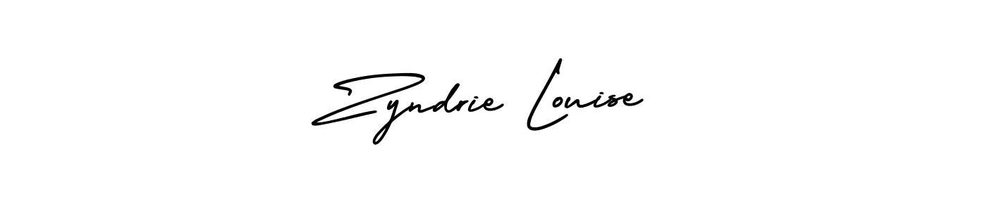 Zyndrie Louise stylish signature style. Best Handwritten Sign (AmerikaSignatureDemo-Regular) for my name. Handwritten Signature Collection Ideas for my name Zyndrie Louise. Zyndrie Louise signature style 3 images and pictures png