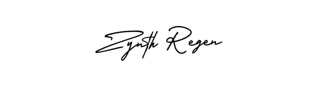 Use a signature maker to create a handwritten signature online. With this signature software, you can design (AmerikaSignatureDemo-Regular) your own signature for name Zynth Regen. Zynth Regen signature style 3 images and pictures png