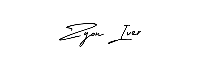 Similarly AmerikaSignatureDemo-Regular is the best handwritten signature design. Signature creator online .You can use it as an online autograph creator for name Zyon Iver. Zyon Iver signature style 3 images and pictures png