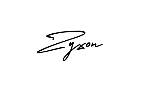 How to Draw Zyxon signature style? AmerikaSignatureDemo-Regular is a latest design signature styles for name Zyxon. Zyxon signature style 3 images and pictures png